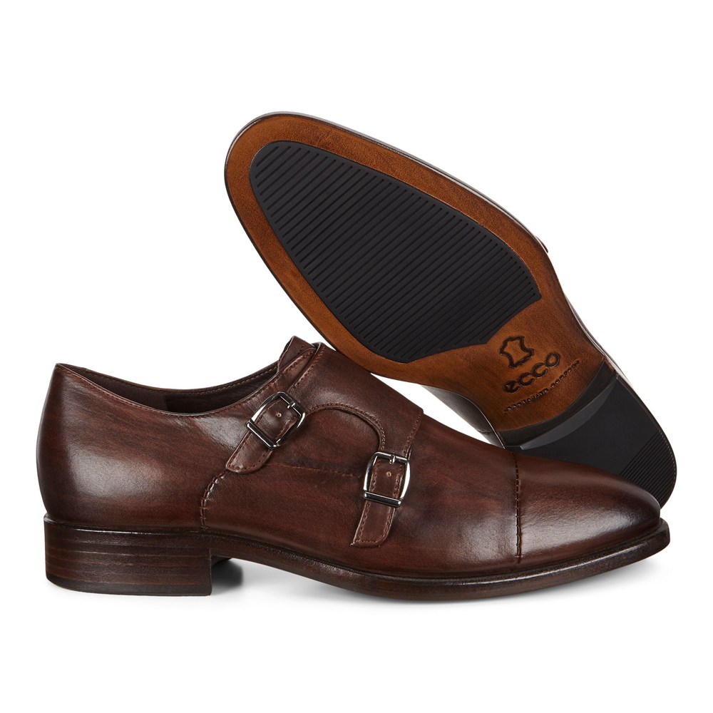 Zapatos De Vestir Hombre - ECCO Vitrus Mondial Double Monk Strap - Marrom - AOE682097